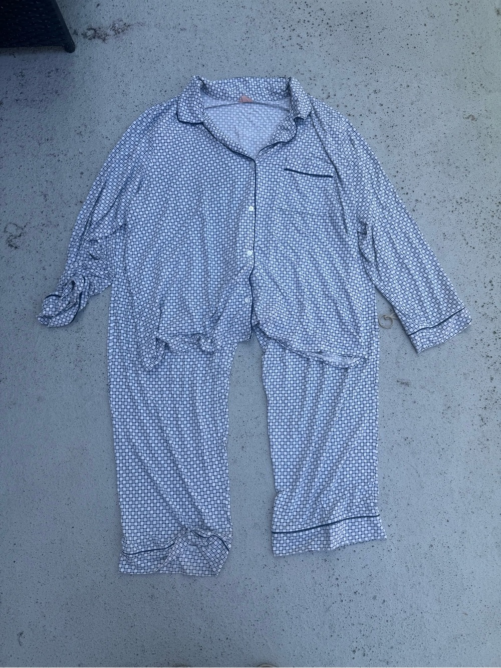 Eberjey Gisele Printed TENCEL™ Modal Long PJ Set Size XXL